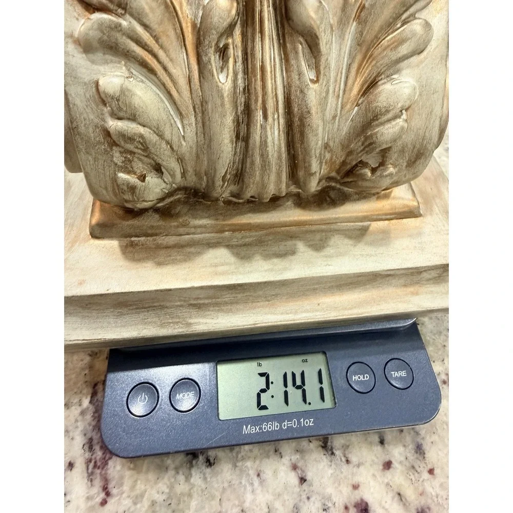 Vintage Midcentury Hollywood Regency Gold‎ Tone Wall Bracket Corbel Shelf 9-1/4